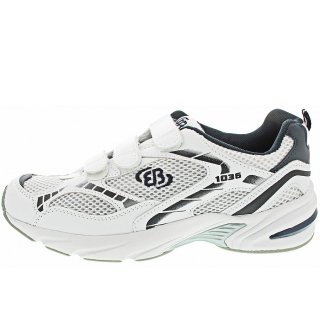 Brütting Herren Force V Klettschuh In Weiss-Blau-Silber