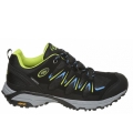 Brütting Herren Trekkingschuhe In Schwarz/Lemon/Blau