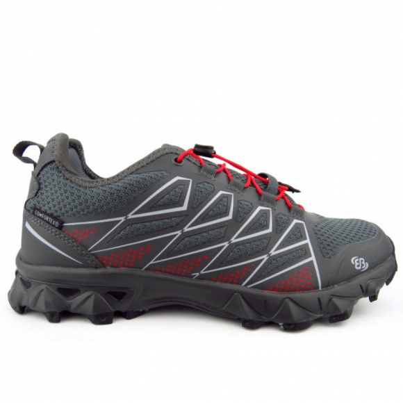 Brütting Herren Mission Tex Laufschuh In Grau/Rot