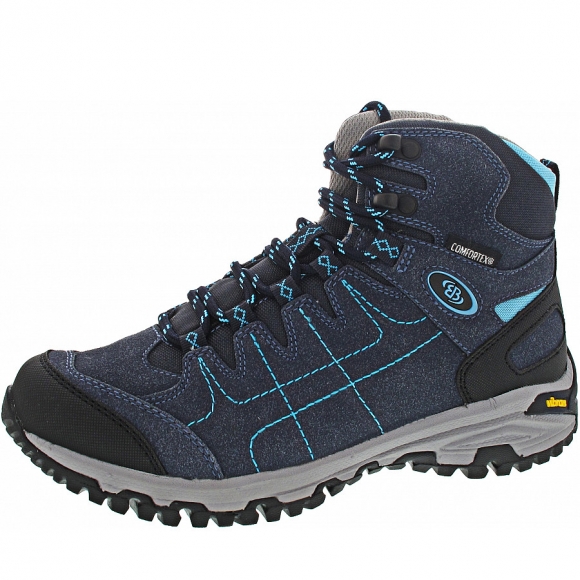 Brütting Damen Mount Shasta High Wanderstiefel In Marine/Türkis Brütting Damen Mount Shasta High Wanderstiefel In Marine/Türkis