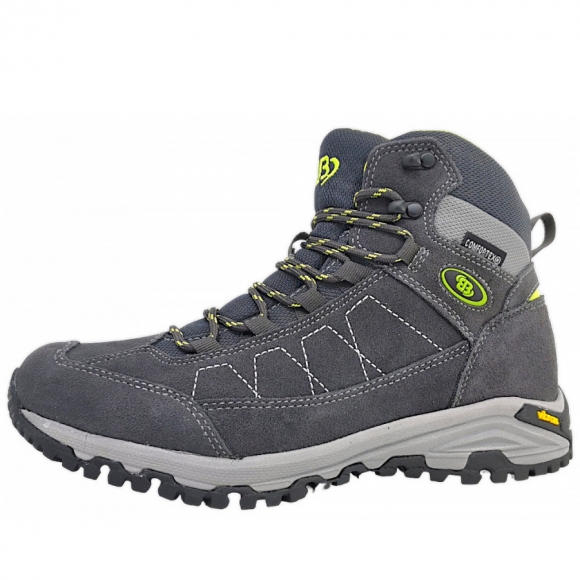 Brütting Herren Wanderschuh In Anthrazit/Lemon