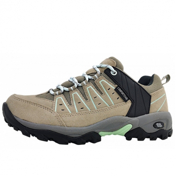 Brütting Herren Mt Pinos Low Wanderschuh In Beige/Türkis