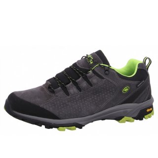 Brütting Herren Mount Trish Low Wanderschuh In 7207 Anthrazit Lemon