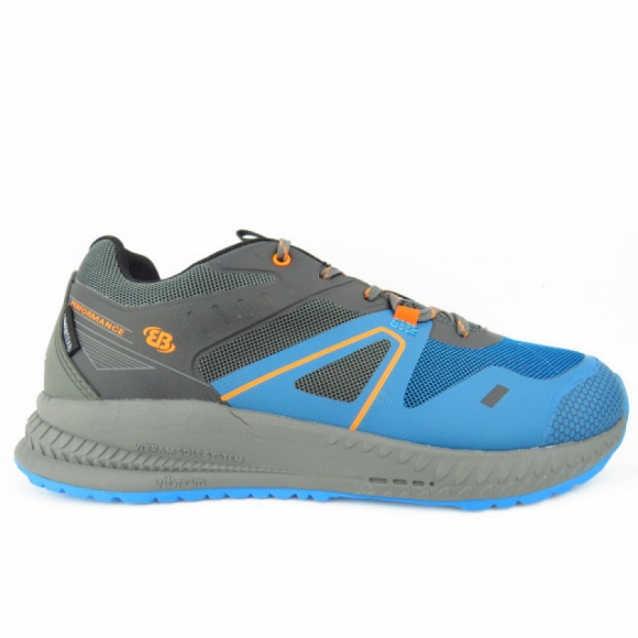 Brütting Herren Argos Laufschuh In Anthrazit/Royalblau