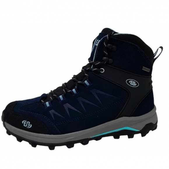 Brütting Damen Mount Chester High Wanderstiefel In Marine Blau