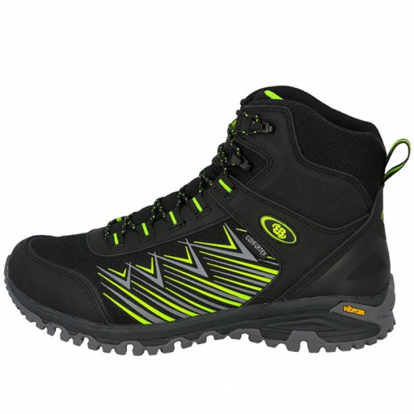 Brütting Herren Halbschuh In Schwarz/Lemon