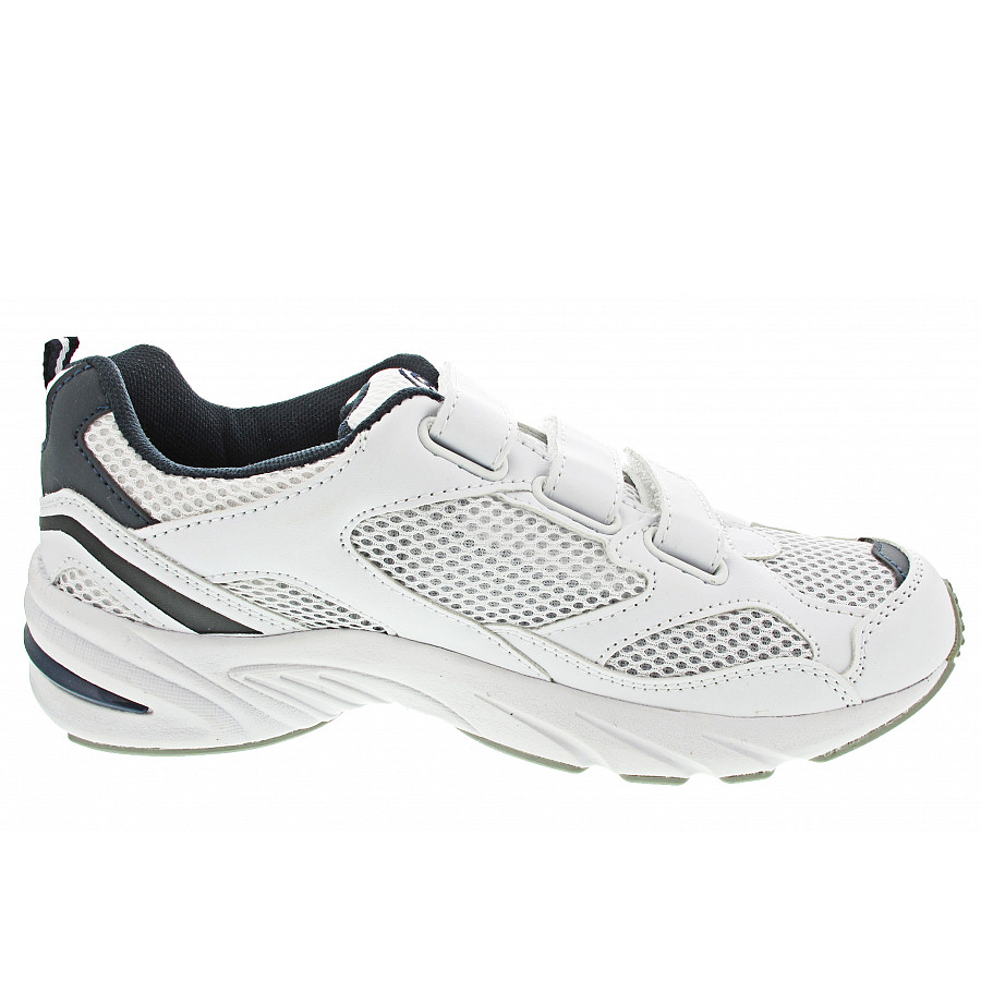 Brütting Herren Force V Klettschuh In Weiss-Blau-Silber
