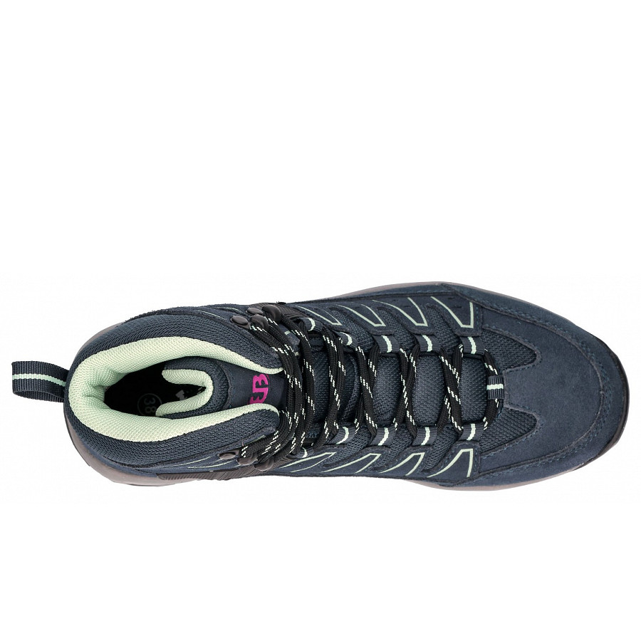 Brütting Damen Mount Pinos High Wanderstiefel In Marine Türkise Pink