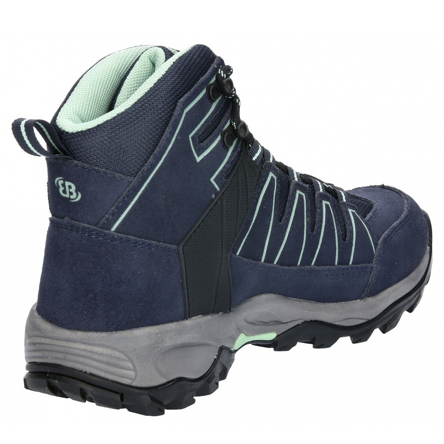 Brütting Damen Mount Pinos High Wanderstiefel In Marine Türkise Pink