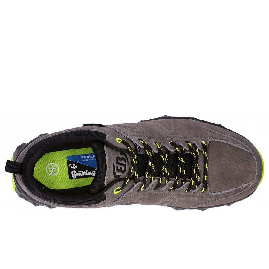 Brütting Herren Southlake Walkingschuh In Grau Schwarz Lemon