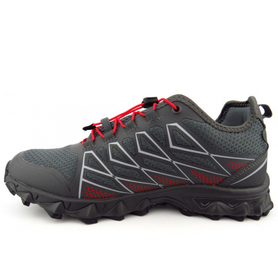 Brütting Herren Mission Tex Laufschuh In Grau/Rot