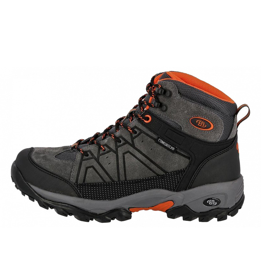 Brütting Damen Trekkingschuhe In Anthrazit/Schwarz/Orange