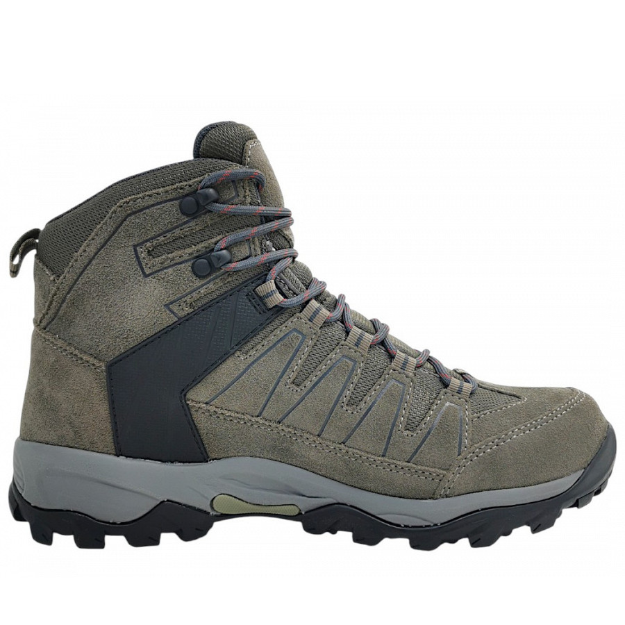 Brütting Herren Mount Pinos High Wanderschuh In Braun/Rot 4025