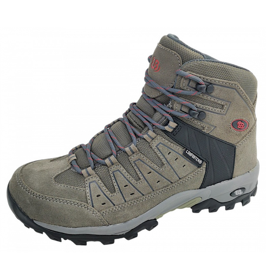 Brütting Herren Mount Pinos High Wanderschuh In Braun/Rot 4025