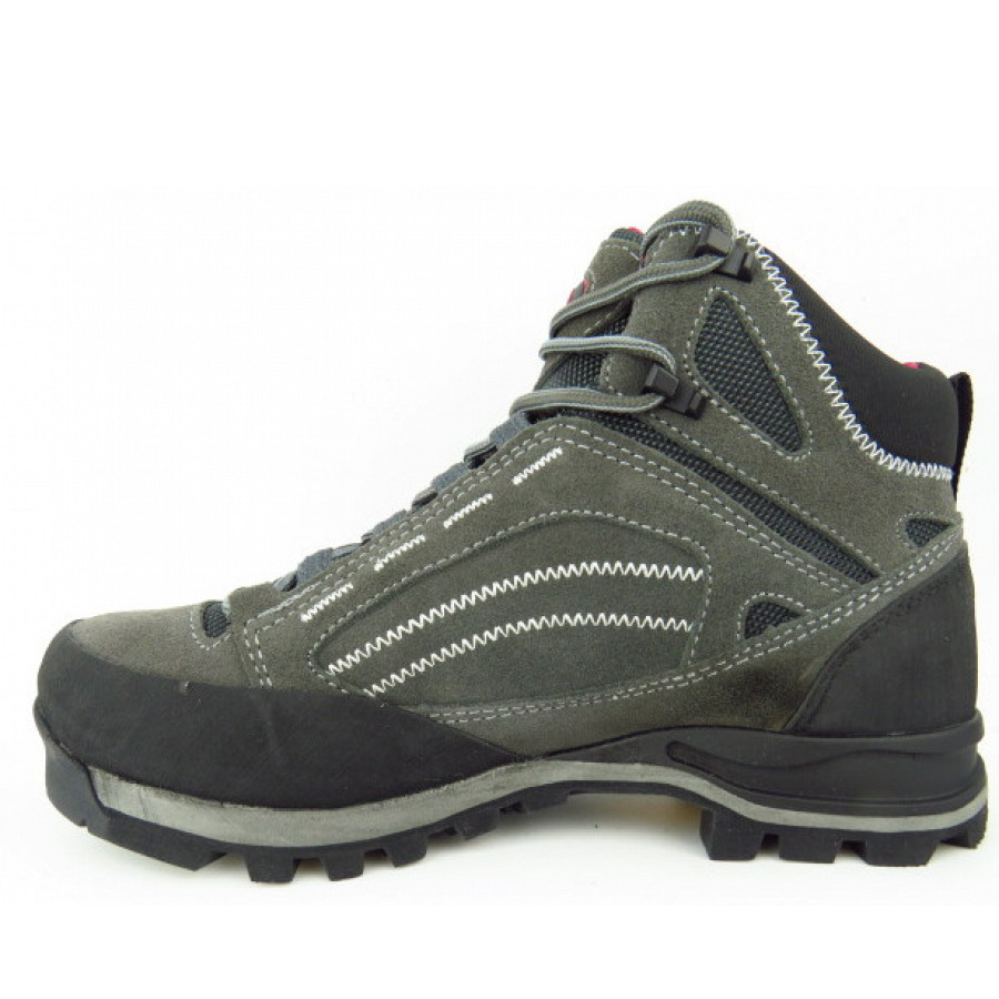 Brütting Damen Mount Mangu High Wanderstiefel In Anthrazit/Bordeaux