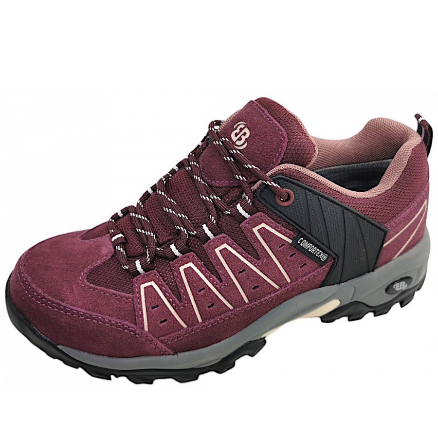 Brütting Damen Mount Pinos Low Wanderschuh In Bordeaux/Rosa 3121