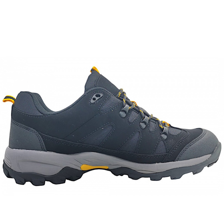 Brütting Herren Mount Hunter Low Wanderschuh In 7080 Schwarz/Gelb