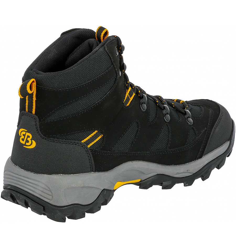 Brütting Herren Mr. Hunter High Trekkingschuh In Schwarz Gelb