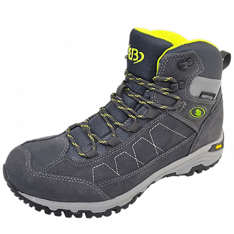 Brütting Herren Wanderschuh In Anthrazit/Lemon