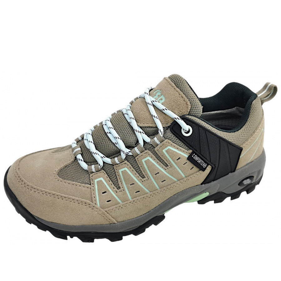 Brütting Herren Mt Pinos Low Wanderschuh In Beige/Türkis