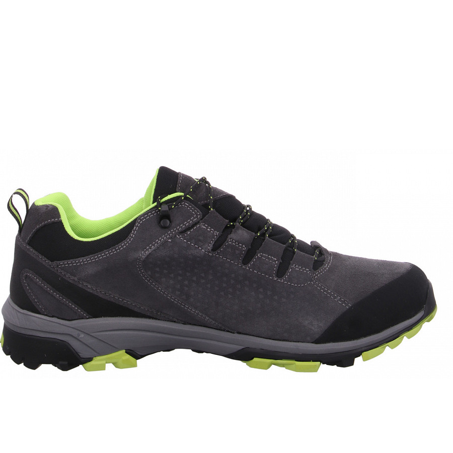 Brütting Herren Mount Trish Low Wanderschuh In 7207 Anthrazit Lemon