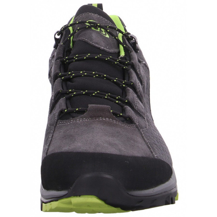 Brütting Herren Mount Trish Low Wanderschuh In 7207 Anthrazit Lemon