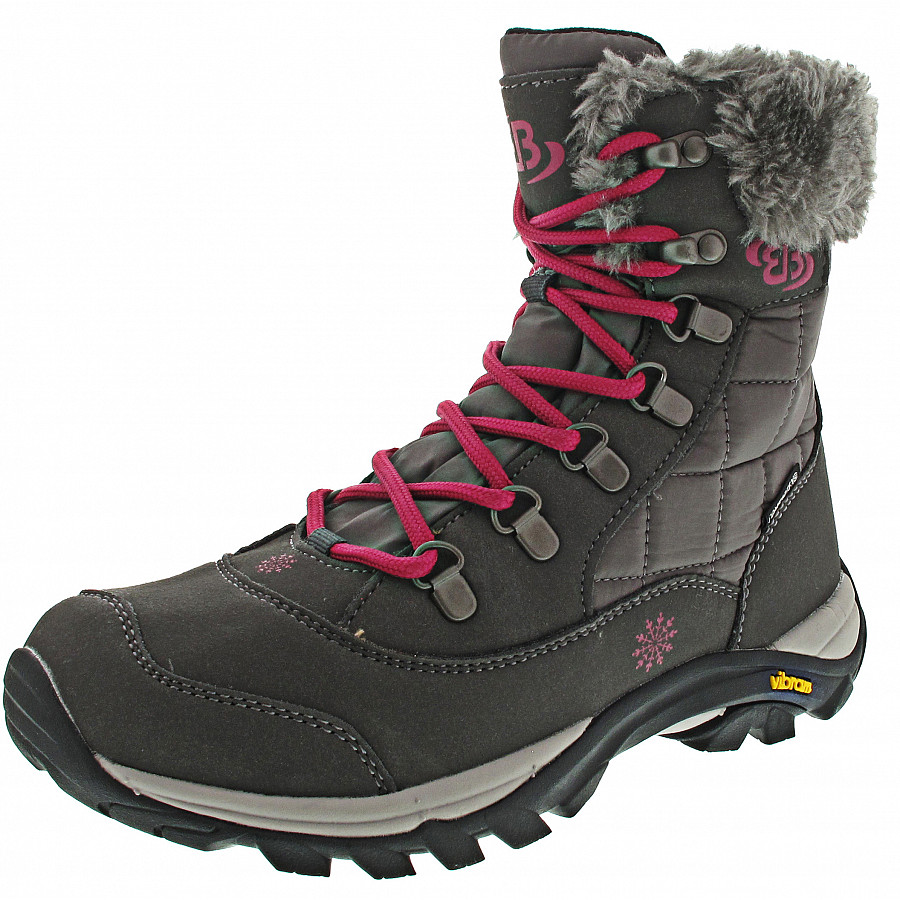 Brütting Damen Himalaya Boots In Anthrazit-Pink