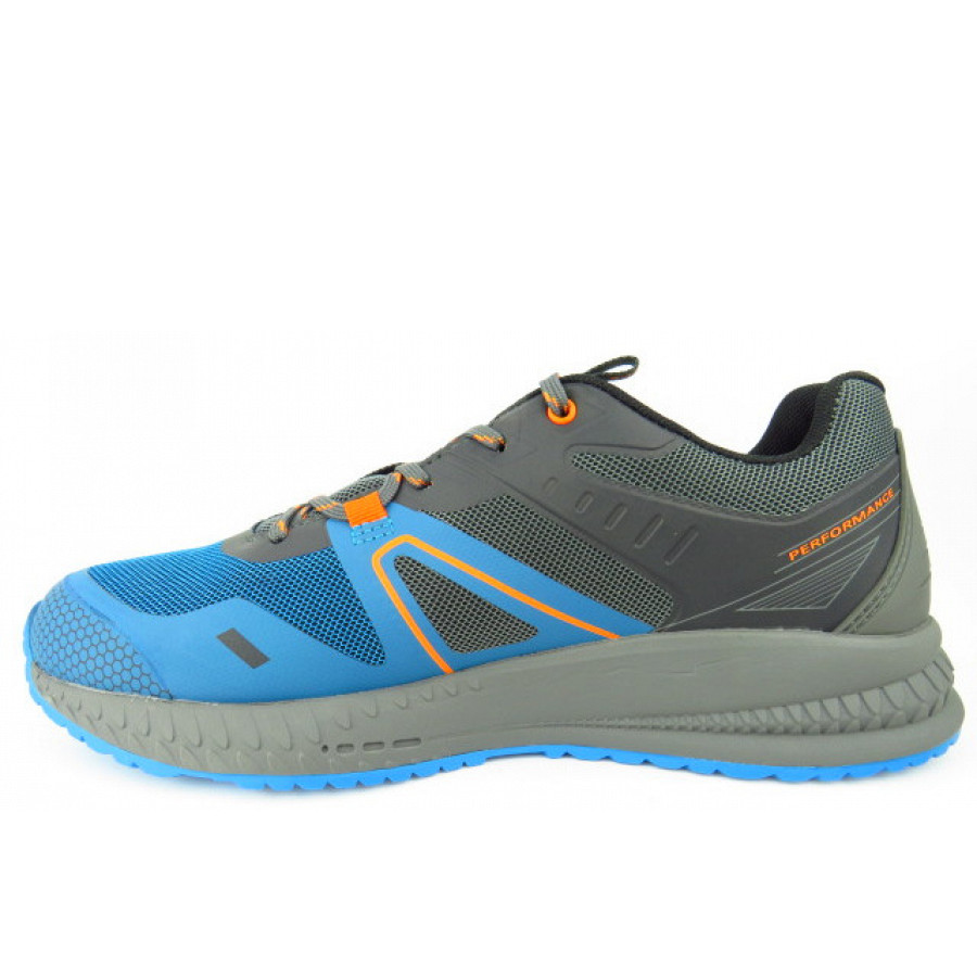 Brütting Herren Argos Laufschuh In Anthrazit/Royalblau
